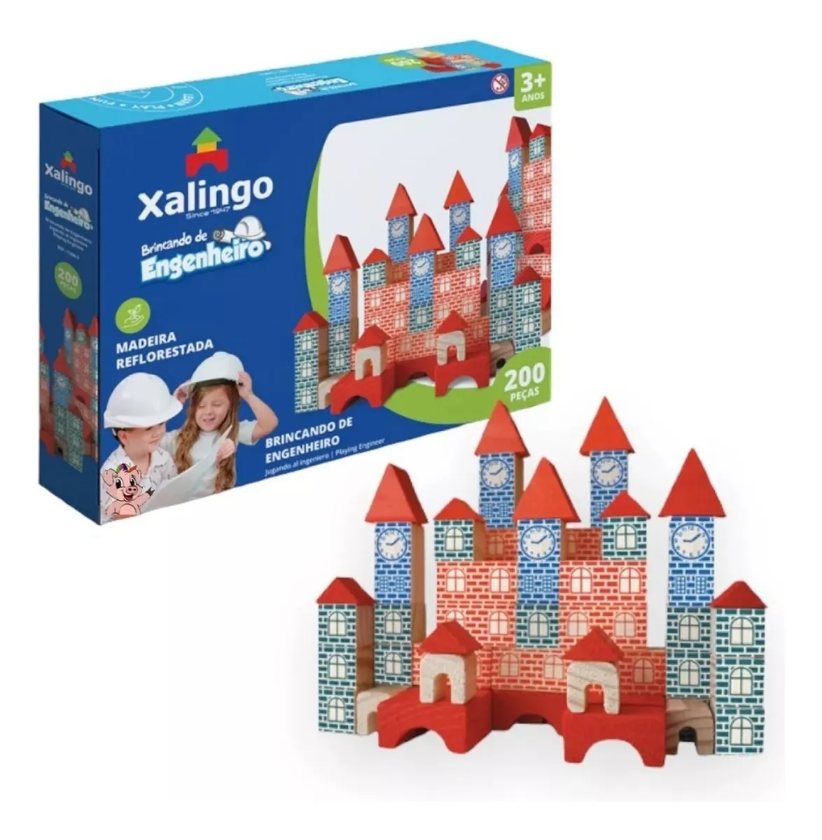 Brincando de Engenheiro 200 peças — Xalingo — melhor opção